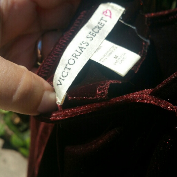 Victoria's Secret Burgundy Velvet Dress - Picture 2 of 5